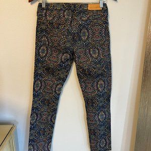 Big Star Bright Paisley Pattern Skinny Jean